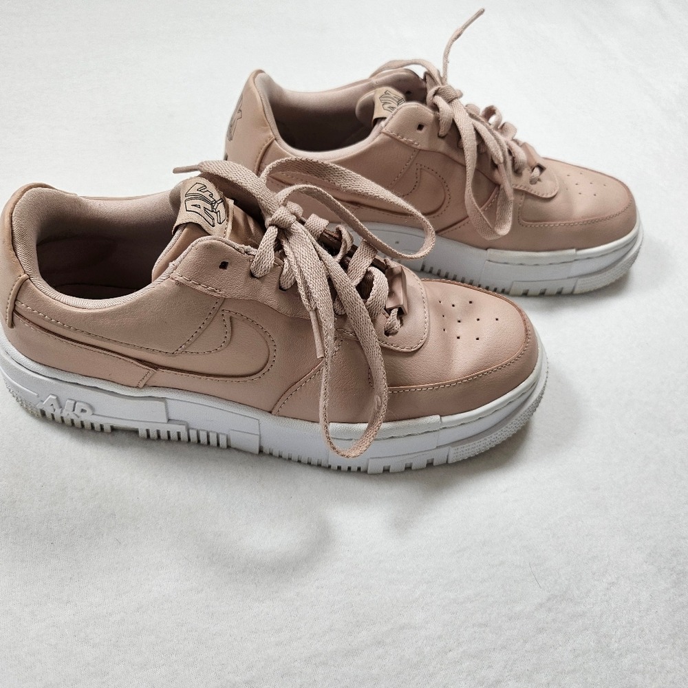 Nike Air Force 1 AF1 Pixel Particle Beige Sneakers CK6649-200 Womens Size 7 1/2 - Picture 6 of 10
